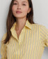 ფოტო #3 პროდუქტის Women's Cotton Striped Shirt