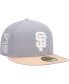 Фото #5 товара Men's Gray, Peach San Francisco Giants 2007 MLB All-Star Game Purple Undervisor 59FIFTY Fitted Hat