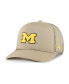 ფოტო #2 პროდუქტის Men's Khaki Michigan Wolverines Foam Front Mesh Trucker Snapback Hat