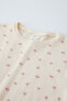 Фото #3 товара 6–14 лет/ пижама из ткани в рубчик с цветочным принтом ZARA