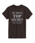 Фото #1 товара Men's Job Is Top Secret Short Sleeves T-shirt