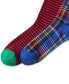 ფოტო #2 პროდუქტის Men's 2-Pk. Stripes & Plaid Slack Socks