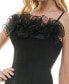 Women's Ruffled-Neck Evening Gown