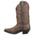 Laredo Access Goat Embroidered Snip Toe Cowboy Womens Brown Dress Boots 51079