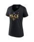 ფოტო #2 პროდუქტის Women's Black San Diego Padres 2022 Division Series Winner Locker Room Plus Size V-Neck T-shirt