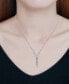 ფოტო #2 პროდუქტის Cubic Zirconia Infinity Frontal Drop Adjustable Necklace (6.6 ct. t.w.) in 18K Sterling Silver or Sterling Silver