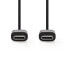 Nedis CCGB60700BK10 - 1 m - USB C - USB C - USB 2.0 - 480 Mbit/s - Black