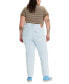 Фото #5 товара Trendy Plus Size 501® Cotton High-Rise Jeans