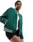 Фото #2 товара New Balance Sportswear Greatest Hits varsity bomber jacket in green