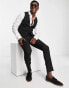 Bolongaro Trevor wedding plain skinny suit trousers in black