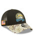 ფოტო #4 პროდუქტის Men's Black, Camo Los Angeles Chargers 2022 Salute To Service 9FORTY Snapback Trucker Hat