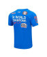 ფოტო #2 პროდუქტის Men's Royal Chicago Cubs Championship T-shirt