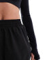 ASOS 4505 icon woven running short with zip pockets in black