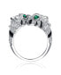Фото #2 товара RA Cubic Zirconia White Gold Plated Panther Bypass Ring