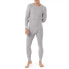 Фото #2 товара 2Pk Fruit of the Loom Thermal Waffle Underwear Bottom Men Large Gray/Cream Solid