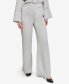 Фото #4 товара Women's Elastic-Back Mid-Rise Wide-Leg Pants