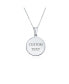 ფოტო #4 პროდუქტის Religious Round Disc Medal Guardian Sistine Angel Cherub Pendant Necklace For Women For Sterling Silver