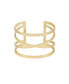 Gold-Tone Twisted Double Cuff Bracelet