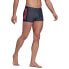 Синие мужские шорты для плавания Adidas Fit 3Second Swim Boxer Grey Six / Victory Blue / App Solar Red, XS/S - фото #5