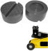 Фото #1 товара 100 x 50 mm with V-Groove / Cut-Out Rubber Pad Pad Trolley Jack Square Car Set Axle Stand Block Trolley Jack Buffer Tyre Change Truck Wheels Car Tuning Accessories