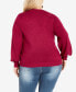 Фото #2 товара Plus Size Peyton Round Neck Sweater