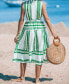 Women's Irregular Striped Geometric Midi Beach Dress