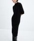 Фото #4 товара Women's Round-Neck Knitted Dress