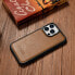 Фото #10 товара Чехол из натуральной кожи для iPhone 14 Pro Leather Oil Wax светло-коричневый от бренда ICARER