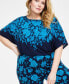 Plus Size Elena Printed Wide-Leg Pants, Created for Macy's