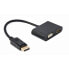 Кабель Displayport GEMBIRD A-DPM-HDMIFVGAF-01 Чёрный 10 cm