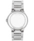 ფოტო #3 პროდუქტის Women's Se Swiss Quartz Silver-Tone Stainless Steel Red PVD Bracelet Watch 32mm