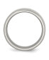 Фото #2 товара Stainless Steel Polished 8mm Beveled Edge Band Ring