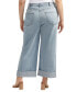 Фото #2 товара Plus Size Baggy Mid Rise Wide Leg Cropped Jeans