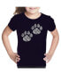 ფოტო #1 პროდუქტის Big Girl's Word Art T-shirt - Cat Mom