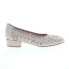 David Tate Proud Womens Beige Nubuck Slip On Pumps Heels Shoes