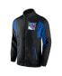 ფოტო #2 პროდუქტის Men's Black New York Rangers Step Up Crinkle Raglan Full-Zip Windbreaker Jacket