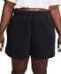 Фото #1 товара Plus Size Sportswear Club Fleece Mid-Rise Pull-On Shorts