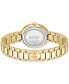 ფოტო #4 პროდუქტის Women's Sena Quartz Ionic Plated Thin Gold-Tone Steel Watch 34mm