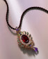 Фото #2 товара Crazy Collection® Garnet (5-1/3 ct. t.w) and Multi-Stone (1-3/4) Pendant in 14k Rose Gold