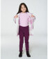 Big Girls Super Soft Brushed Mock Neck Top Pink Lavender