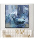 Фото #4 товара Abstract Blues II Oversized Framed Canvas, 45" x 45"