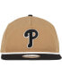 Men's Khaki/Black Philadelphia Phillies Golfer Snapback Hat