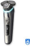 Фото #14 товара Электробритва Philips Shaver S9000 – Электрическая мужская бритва для сухого и влажного бритья, темно-хромированная, с Lift & Cut системой, технологией SkinIQ, триммером для бороды, станцией для очистки, зарядным устройством и чехлом для путешествий (Модель S9974/55)