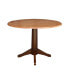 International Concept 42" Round Dual Drop Leaf Pedestal Table