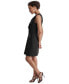 Women's Flyaway-Collar Hardware-Trim A-Line Dress