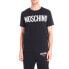 Фото #3 товара Мужская футболка Moschino с логотипом на груди A0705-2040-1555, черная