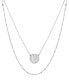 Initial Disc Layered Pendant Necklace in Sterling Silver, Created for Macy's