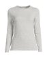 ფოტო #1 პროდუქტის Plus Size Long Sleeve Lightweight Jersey Crew Neck Top