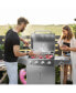 Фото #3 товара 50000BTU 5-Burner Propane Gas Grill with Side Burner and 2 Prep Tables-Silver