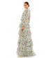 ფოტო #2 პროდუქტის Women's Ieena Tiered Ruffle Long Sleeve Gown